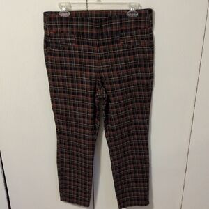 Preswick & Moore Brown and Black Plaid Pants